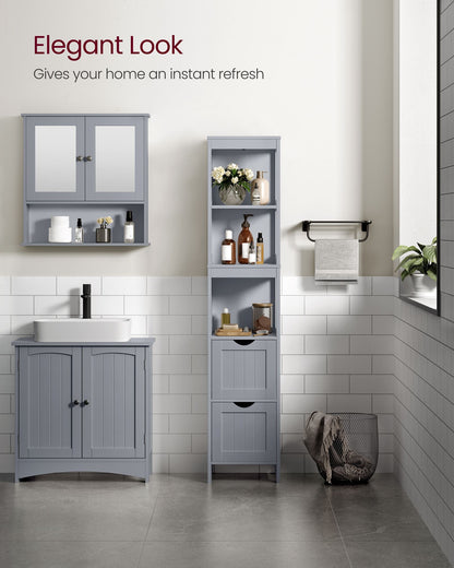 Bathroom Floor Cabinet with 2 Removable Drawers - image 5