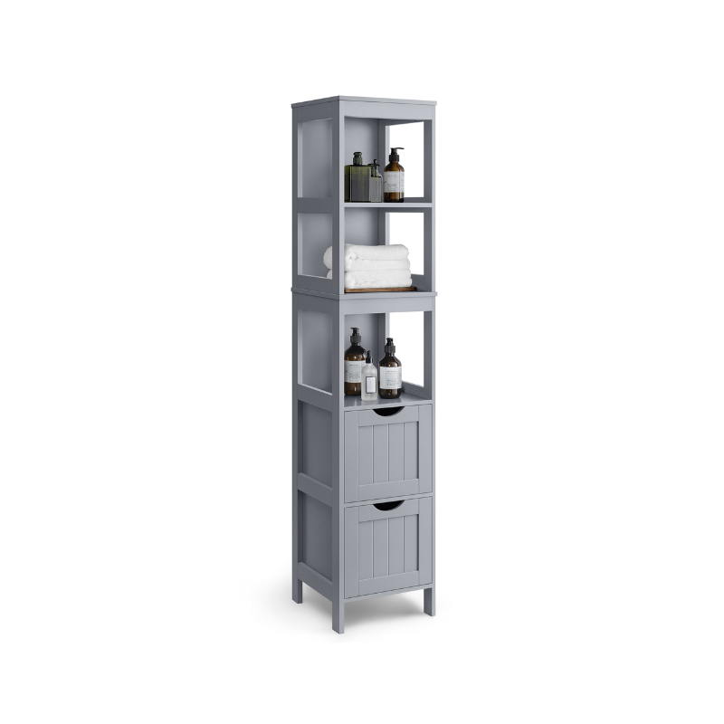 Bathroom Floor Cabinet with 2 Removable Drawers