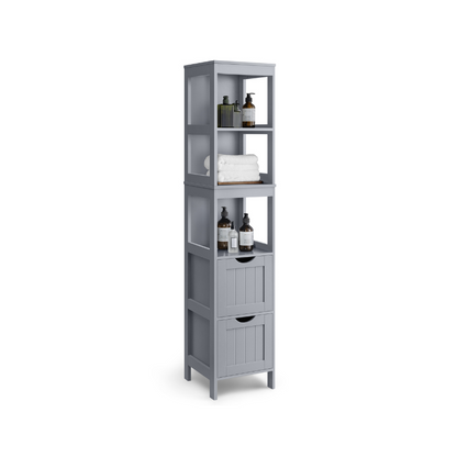 Bathroom Floor Cabinet with 2 Removable Drawers