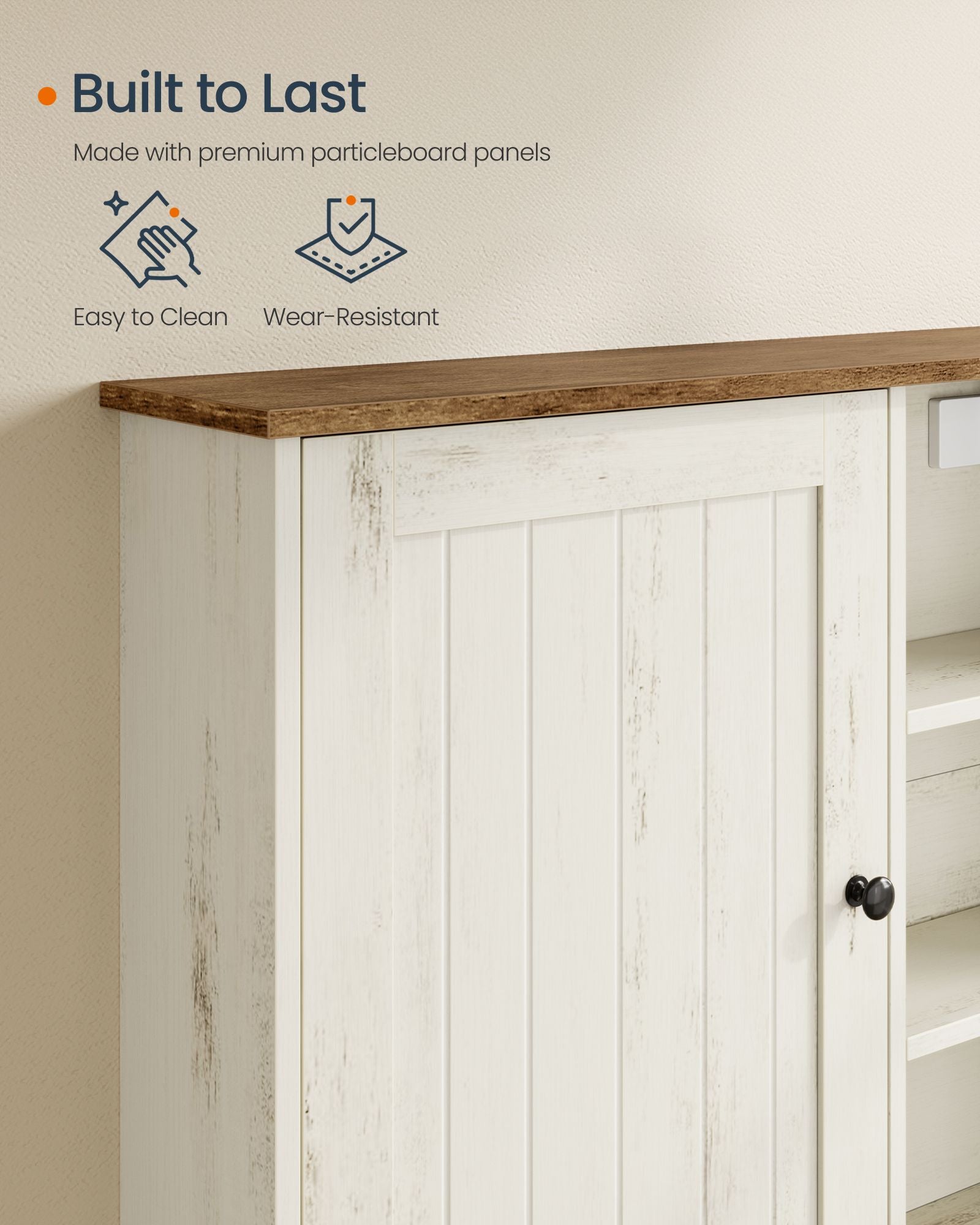 Wall mounted storage cabinet with adjustable shelves for bathroom - image 7