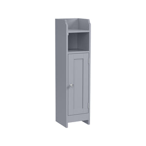 Small Bathroom Storage Corner Floor Cabinet with Door and Shelves