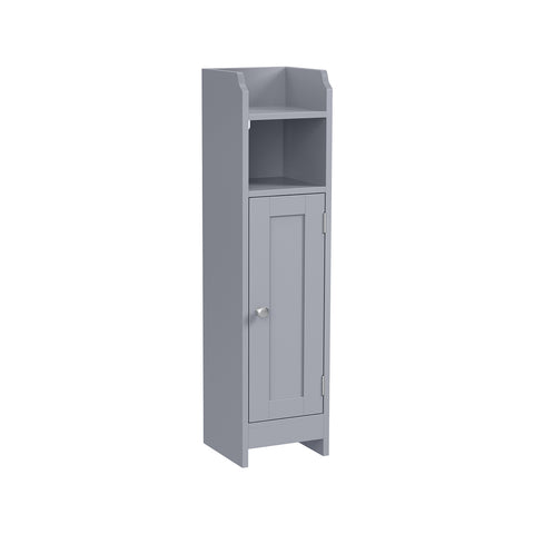 Small Bathroom Storage Corner Floor Cabinet with Door and Shelves