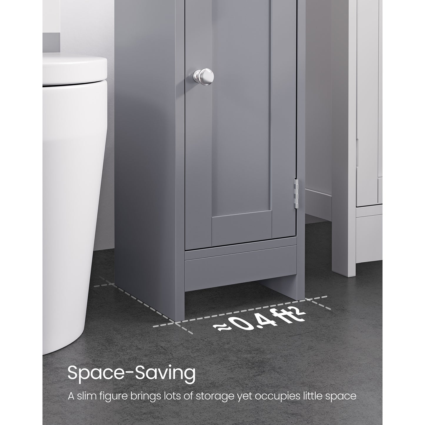 Badezimmerschrank schmal mit Tür
