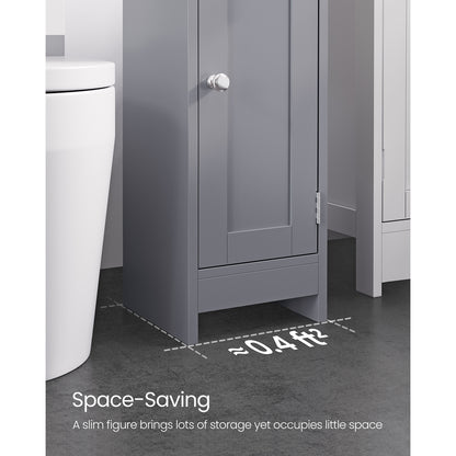 Badezimmerschrank schmal mit Tür