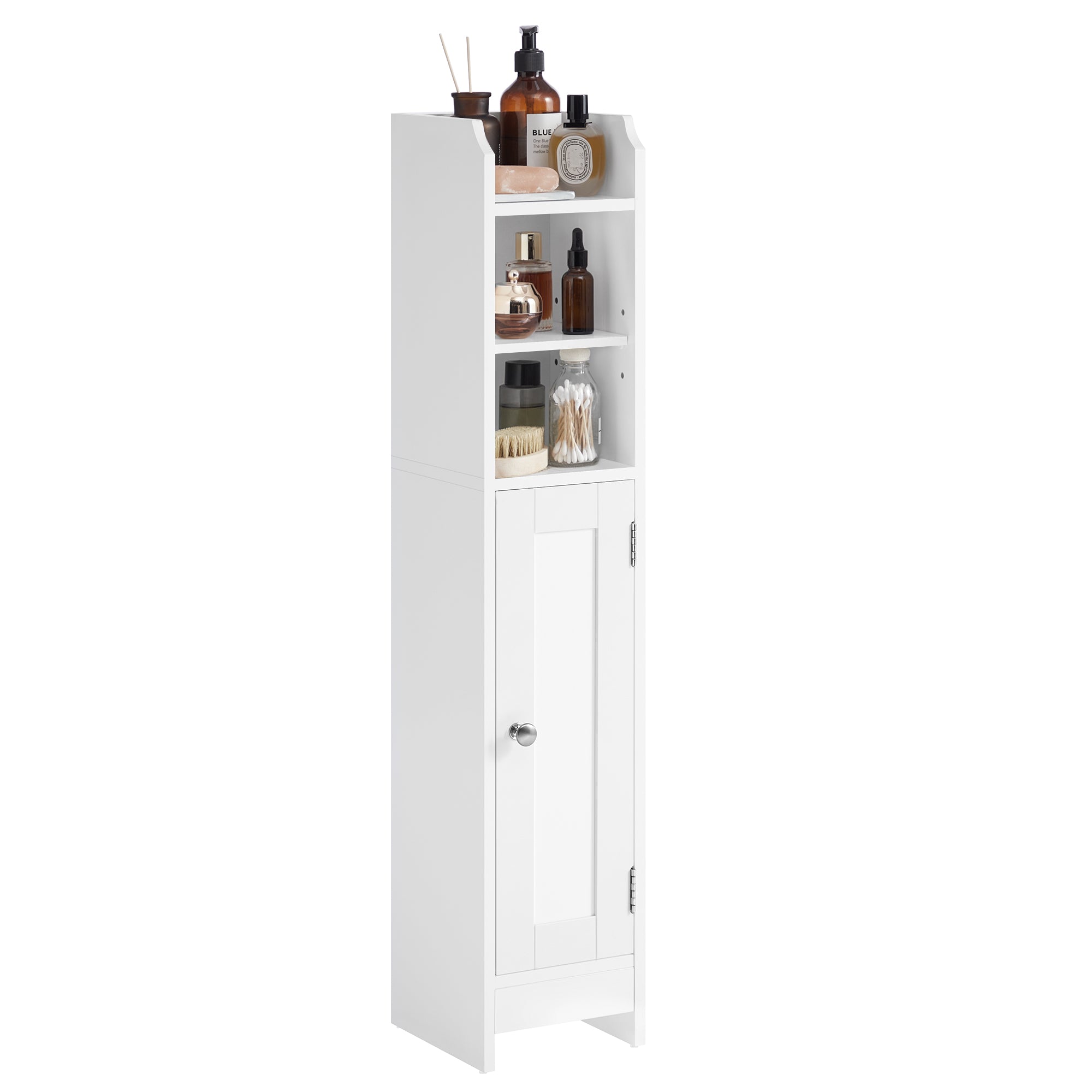 Small Bathroom Storage Corner Floor Cabinet with Door