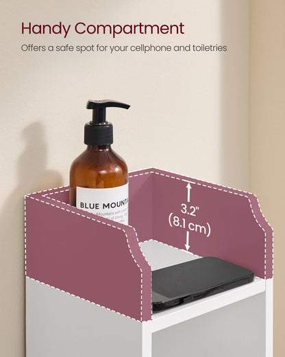 Small Bathroom Storage Corner Floor Cabinet with Door