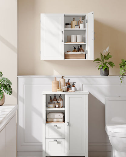Wall-Mounted Bathroom Cabinet with Shelves Dove Grey - image 9