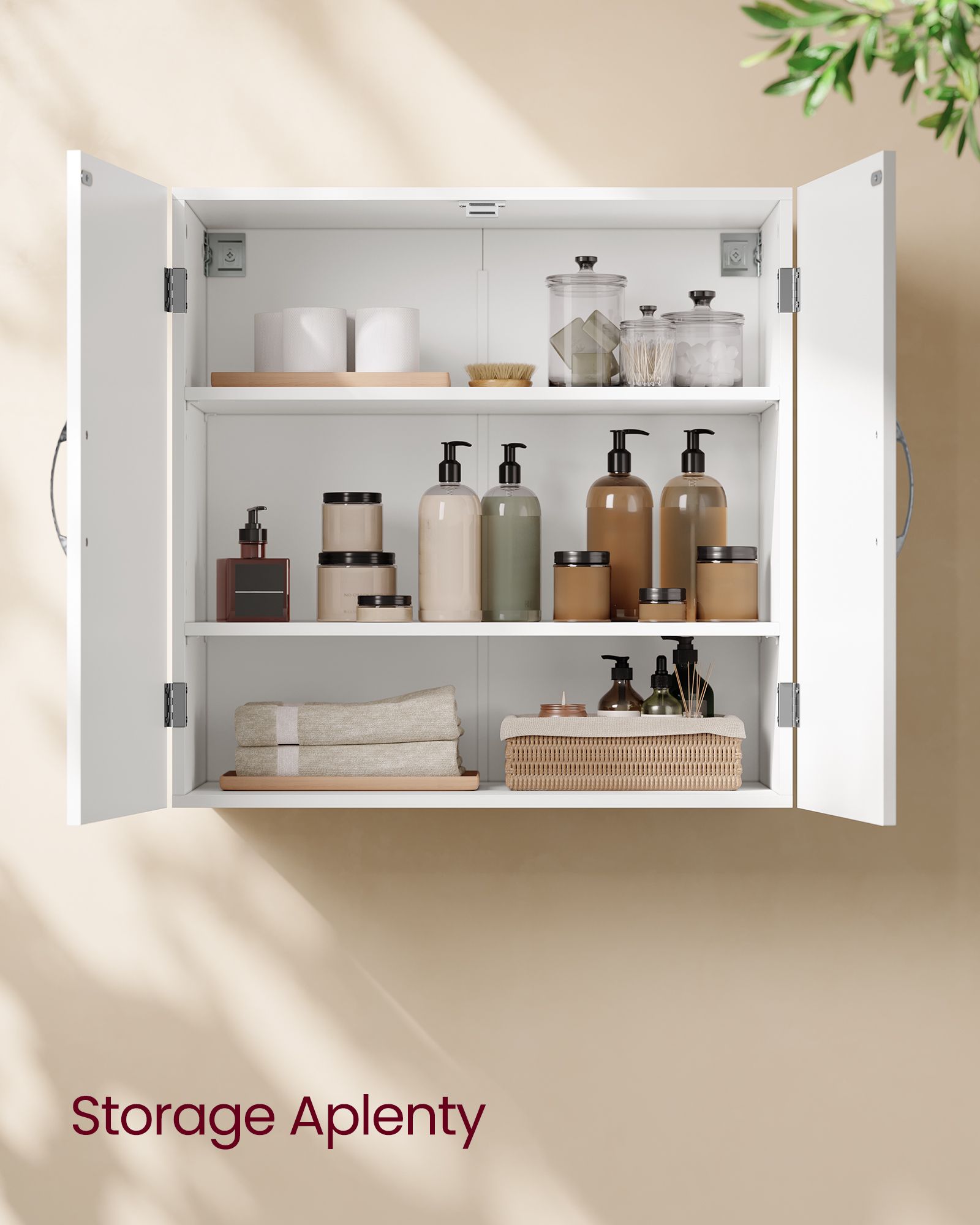 Wall-Mounted Bathroom Cabinet with Shelves Dove Grey - image 10