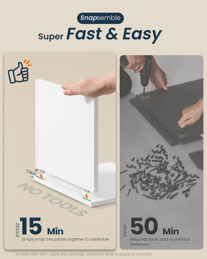 Tool-Free Assembly Bathroom Wall Cabinet, 2 Doors Farmhouse Wall Mounted Storage, Adjustable Shelves - image 6
