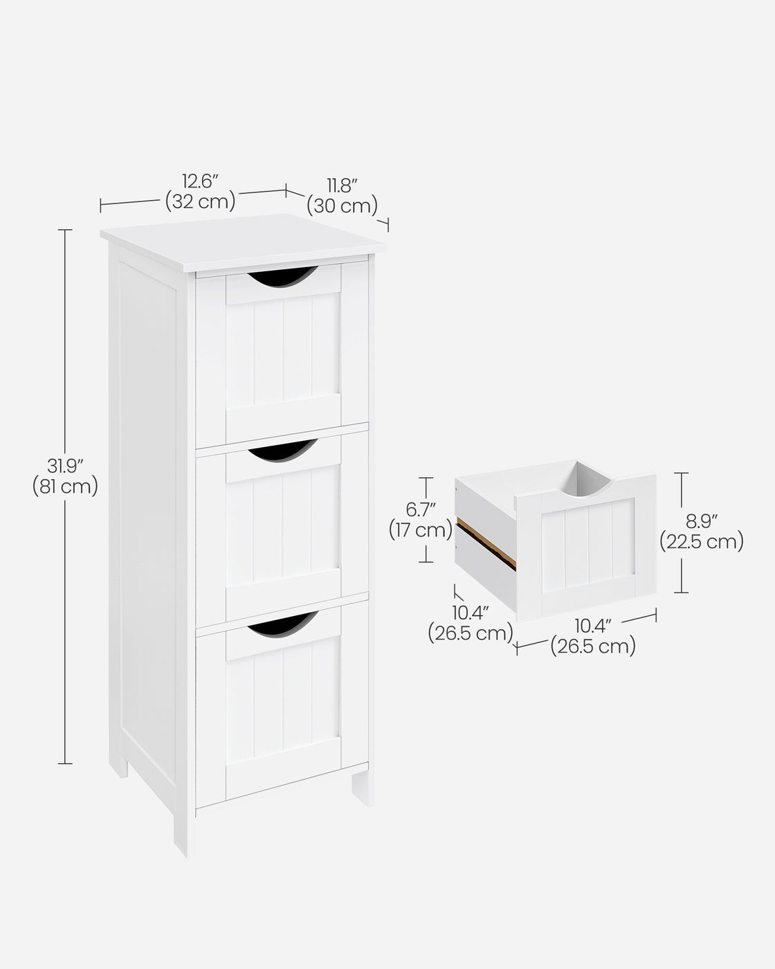 3 Drawers Floor Cabinet - image 5