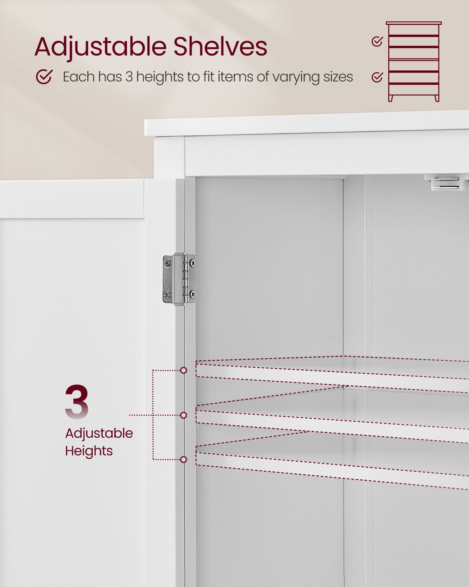 Bathroom Floor Storage Cabinet - image 3