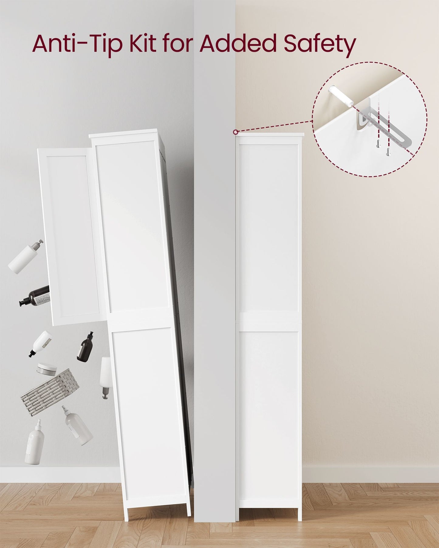 Bathroom Floor Storage Cabinet - image 4
