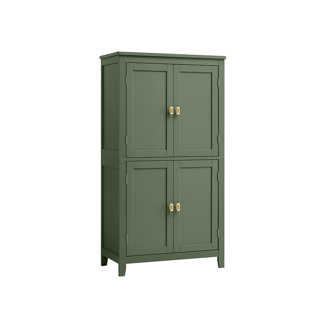 Bathroom Floor Storage Cabinet with 4 Doors