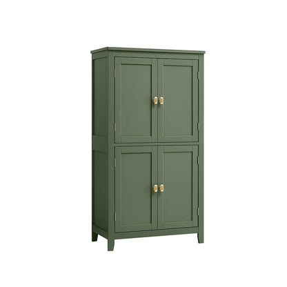 Bathroom Floor Storage Cabinet with 4 Doors