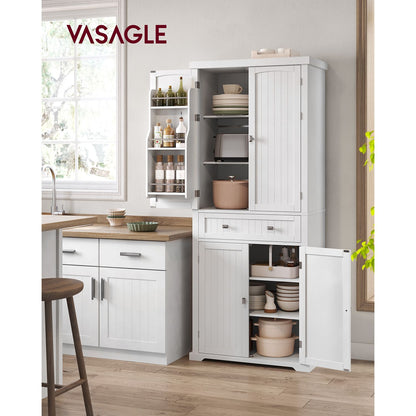 71.7-Inch High Freestanding Tall Cupboard Storage Cabinet