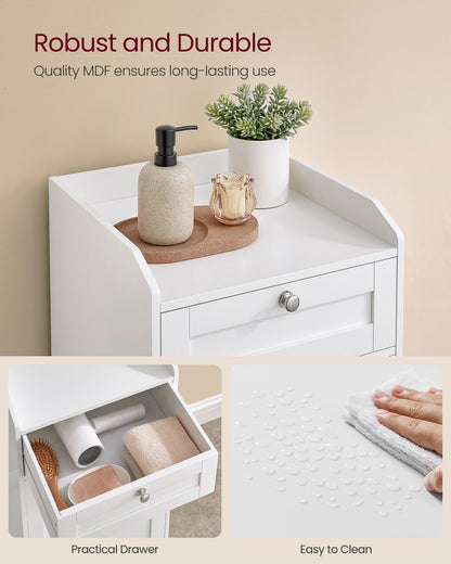 Bathroom Storage Unit with 1 Drawer and 1 Laundry Hamper - image 5