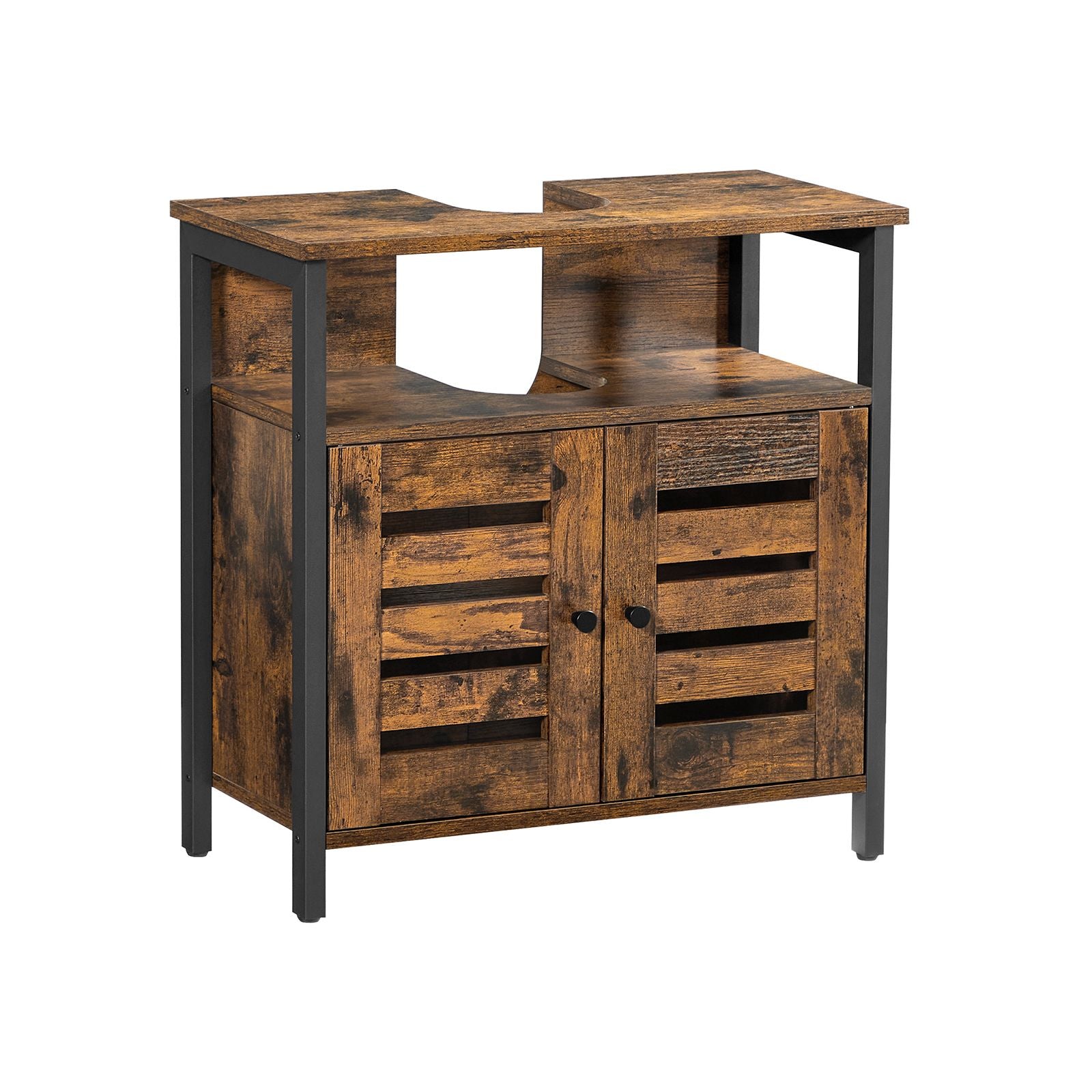 Industrial Brown Under Sink Cabinet for Bathroom - image 1