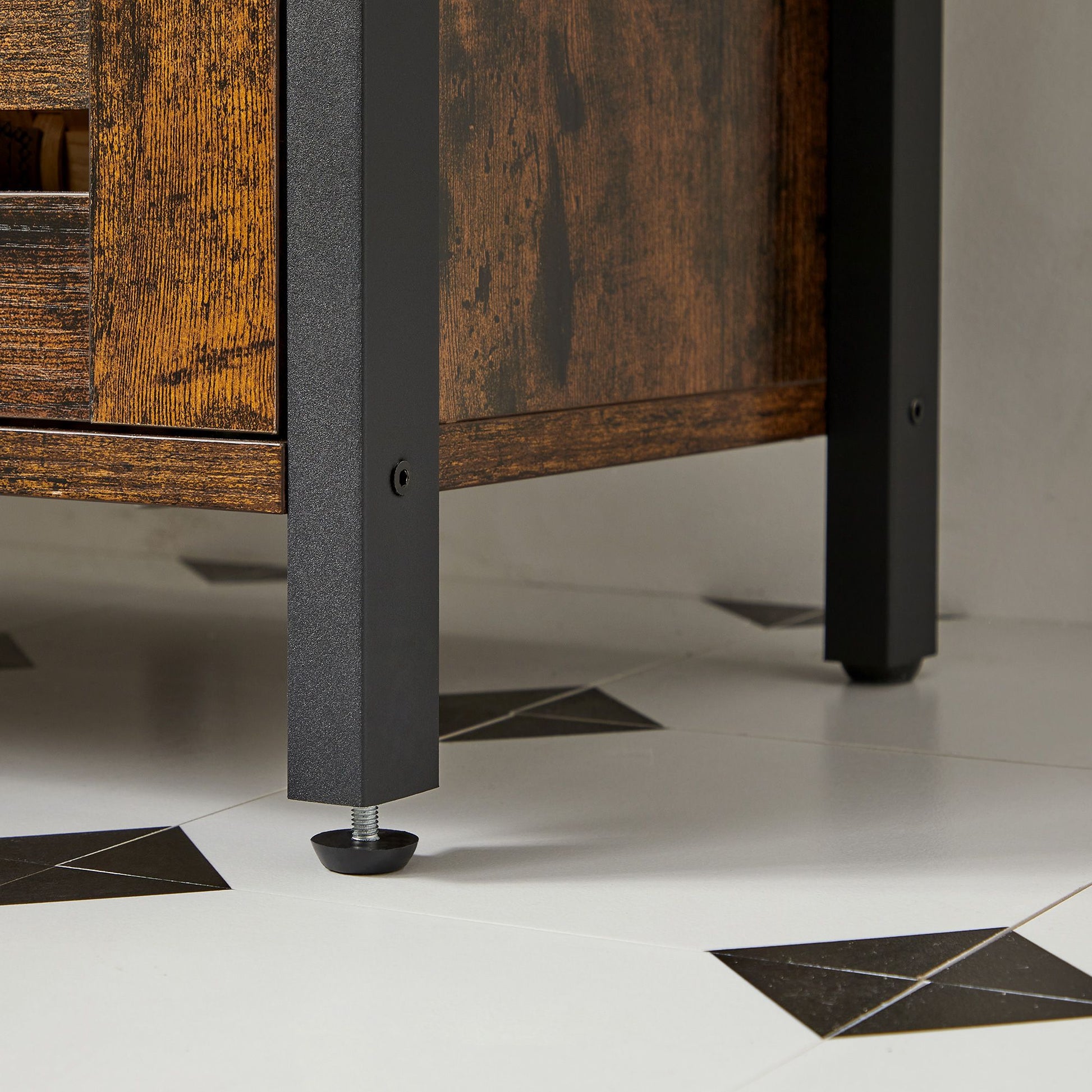 Industrial Brown Under Sink Cabinet for Bathroom - image 6