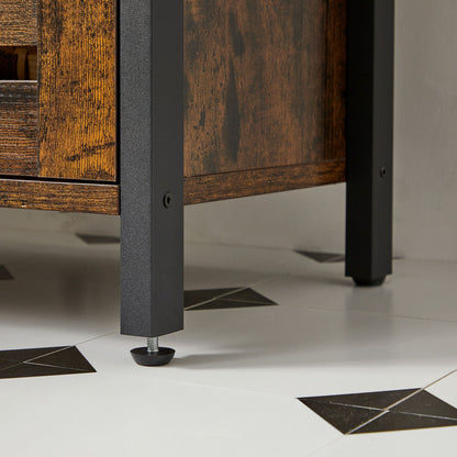 Industrial Brown Under Sink Cabinet for Bathroom - image 6