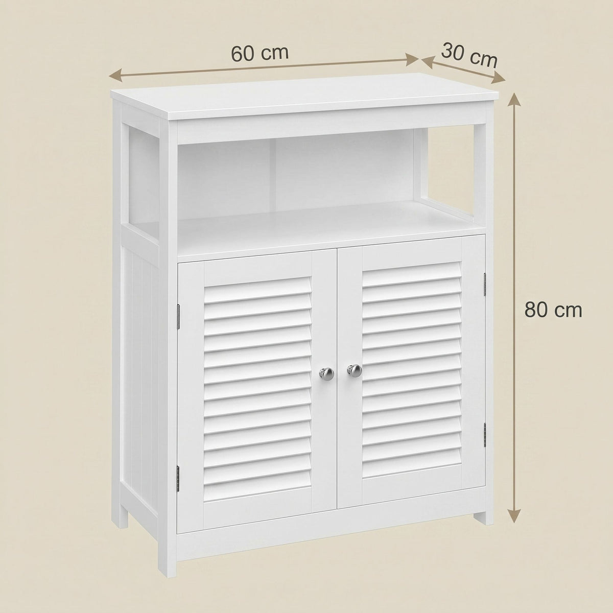 Bathroom Floor Cabinet Freestanding Storage Organiser Rack, Kitchen Cupboard