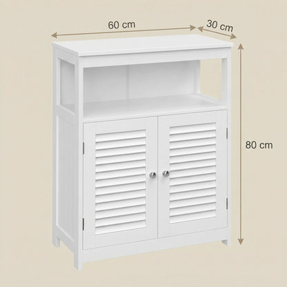 Bathroom Floor Cabinet Freestanding Storage Organiser Rack, Kitchen Cupboard