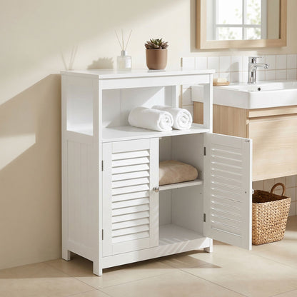 Bathroom Floor Cabinet Freestanding Storage Organiser Rack, Kitchen Cupboard