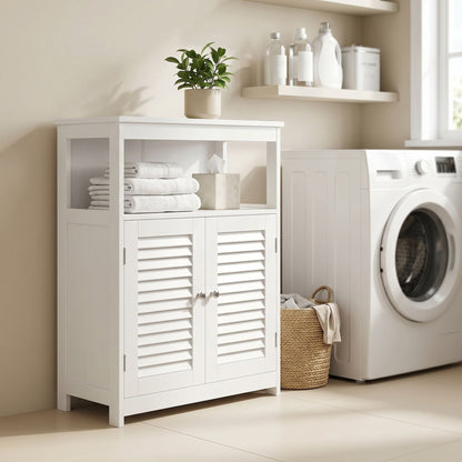 Bathroom Floor Cabinet Freestanding Storage Organiser Rack, Kitchen Cupboard