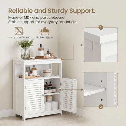 Bathroom Floor Cabinet Freestanding Storage Organiser Rack, Kitchen Cupboard