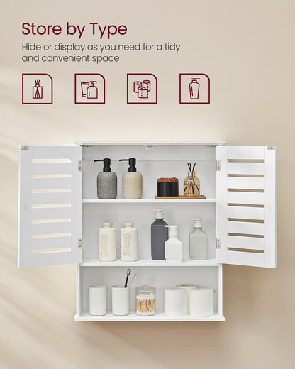 Bathroom Wall Cabinet with Adjustable Shelf