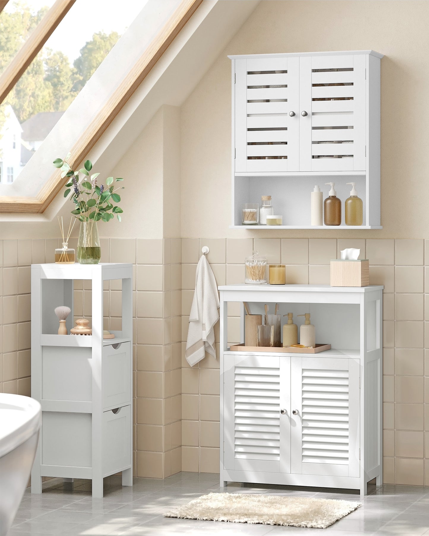 Bathroom Wall Cabinet with Adjustable Shelf