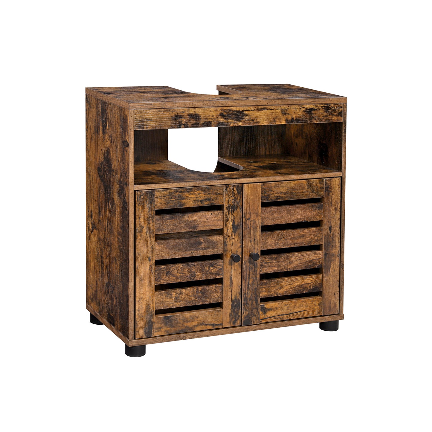 Under Sink Cabinet Rustic Brown without Pedestals - image 2