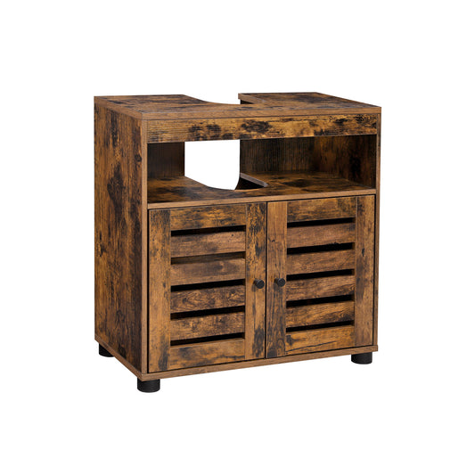 Under Sink Cabinet Rustic Brown without Pedestals - image 1