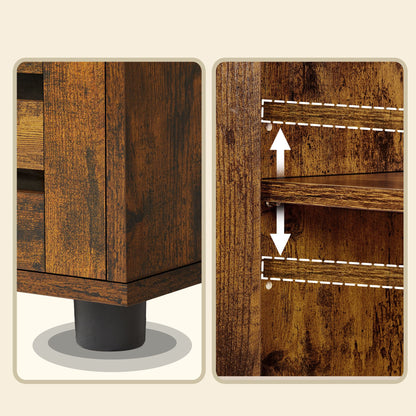 Under Sink Bathroom Storage Cabinet, 2-Door Bathroom Vanity Unit with Adjustable Shelf, Space-Saving - image 8