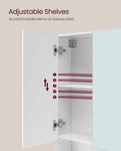35.4" Wide Bathroom Mirror with Storage