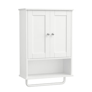 Hanging Bathroom Cabinet with Towel Rod - image 5