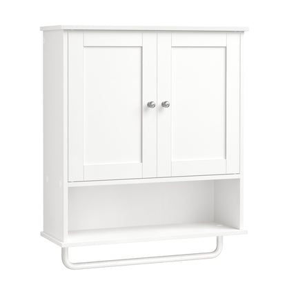 Hanging Bathroom Cabinet with Towel Rod - image 11