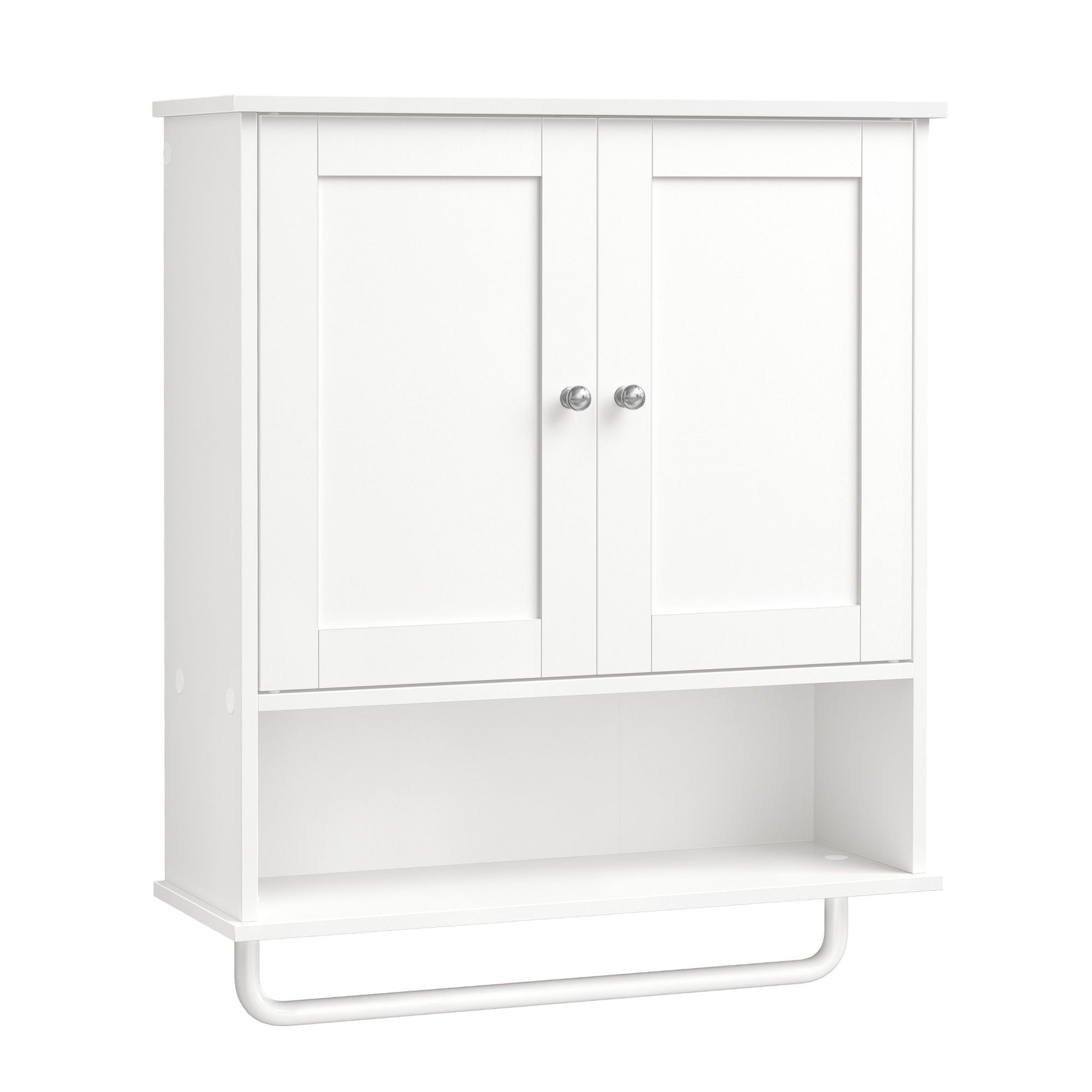 Hanging Bathroom Cabinet with Towel Rod - image 1