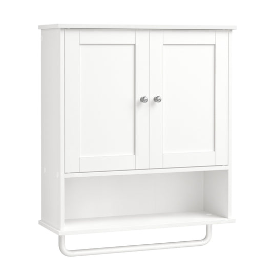 Hanging Bathroom Cabinet with Towel Rod - image 1