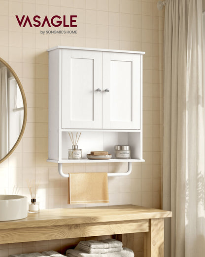 Hanging Bathroom Cabinet with Towel Rod - image 2