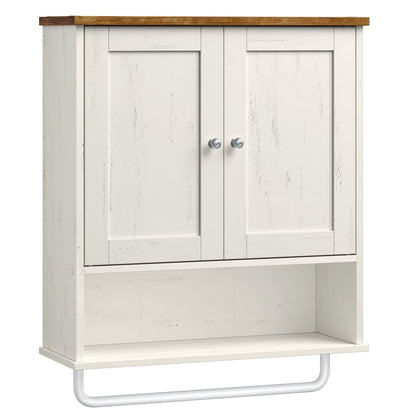 Hanging Bathroom Cabinet with Towel Rod - image 6