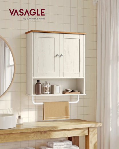 Hanging Bathroom Cabinet with Towel Rod - image 7