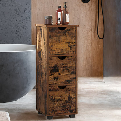 Bathroom Storage Cabinet, Storage Tower with 3 Drawers, Space-Saving for Living Room, Bedroom, Kitchen - image 2