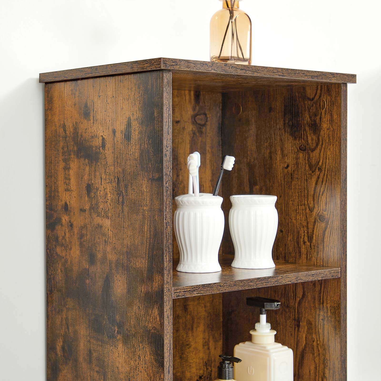 Floor Cabinet Rustic Brown - image 5