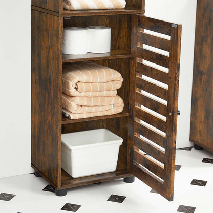 Floor Cabinet Rustic Brown - image 6