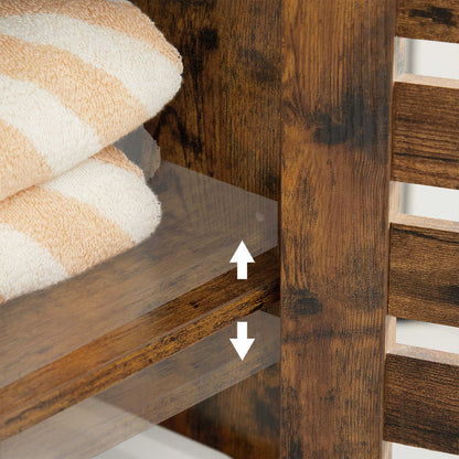 Floor Cabinet Rustic Brown - image 7
