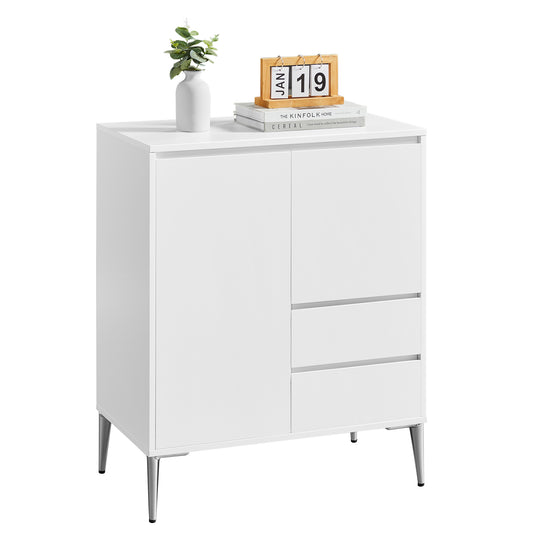 Sideboard, Buffet Cabinet with 2 Drawers, 2 Compartments with Doors and Height Adjustable Shelves