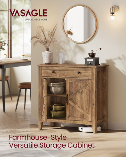 Coffee Bar Cabinet, Kitchen Storage Cabinet with Drawers