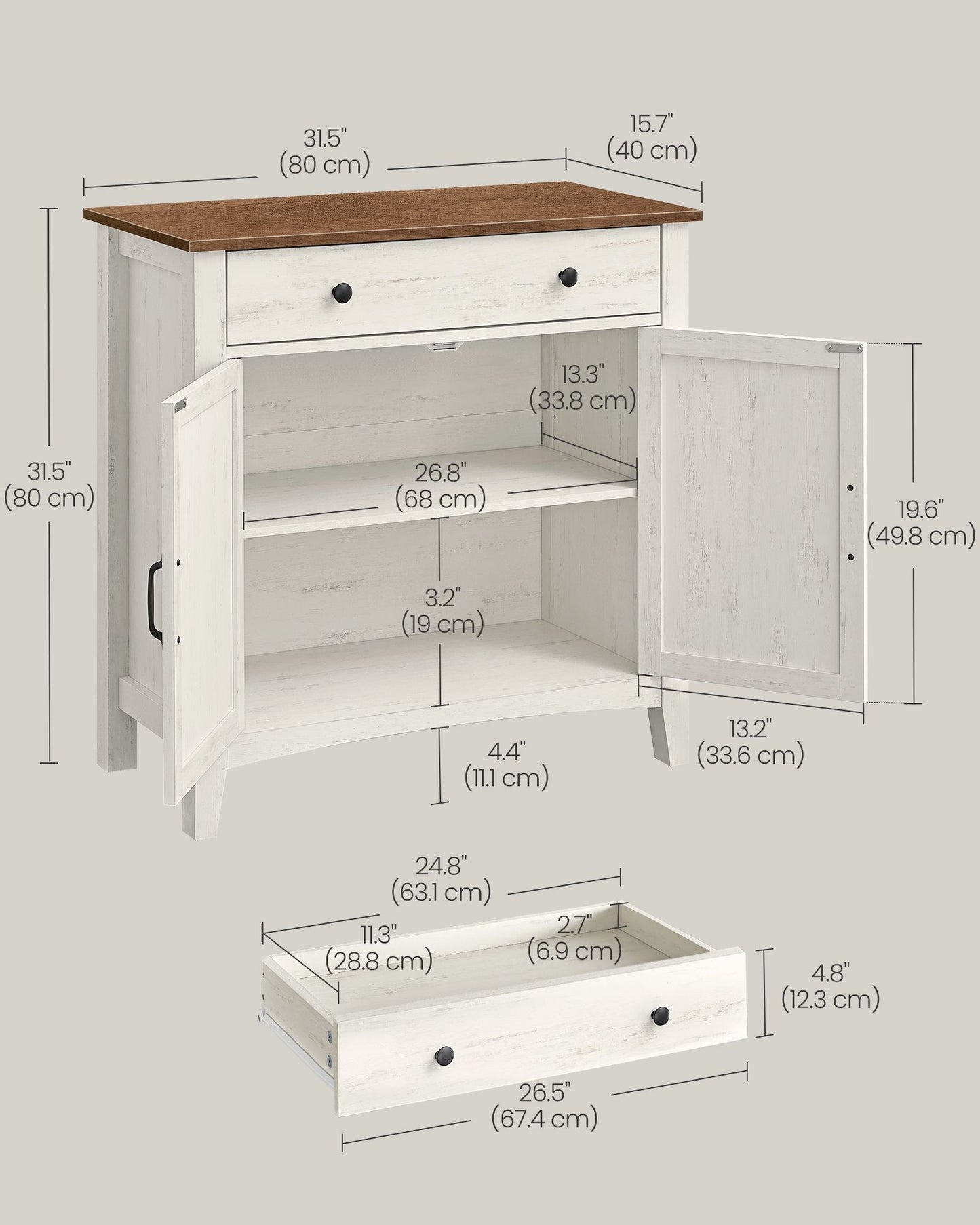 Buffet Cabinet with Storage and Drawer