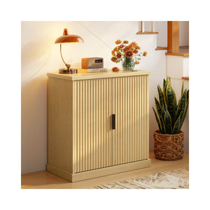 Sideboard with Adjustable Shelf Oak Beige - image 9
