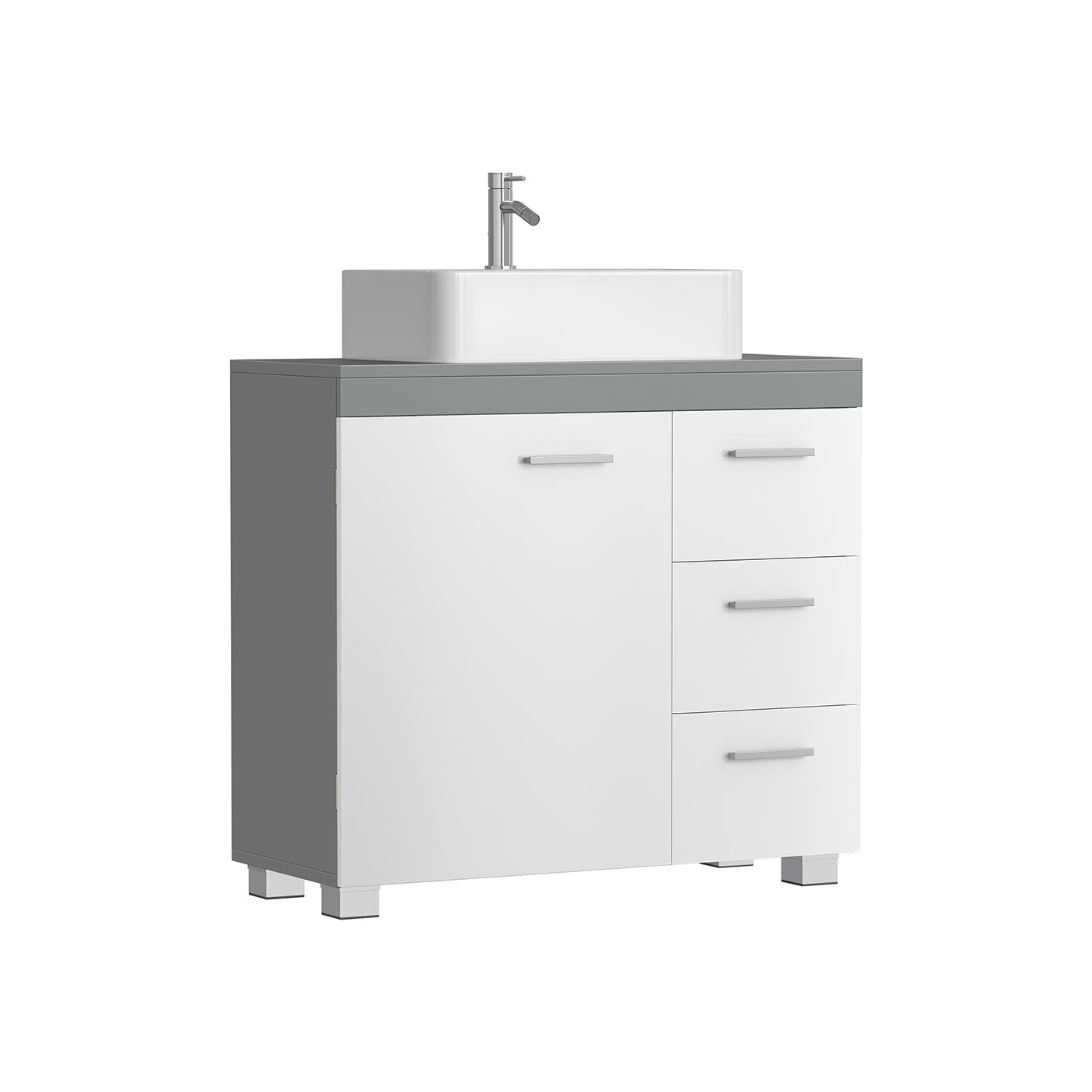 Under-Sink Bathroom Cabinet, 30 x 70 x 64 cm, Cloud White - image 12